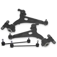 BESTPRICE 2x Querlenker + 2x Koppelstange vorne [Hersteller-Nr. 41860421] für Lancia, Citroën, Peugeot, Fiat