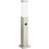 vidaXL Pollerleuchte mit Sensor 50 cm Edelstahl IP44