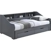 Kondela Ausziehbett mit Stauraum Moneta - Grau