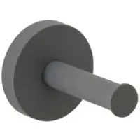 Herzbach Deep Grey Handtuchhaken 23.819500.1.06 62 mm, Wandmontage, Befestigung verdeckt, grau matt
