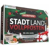 Denkriesen Stadt Land Vollpfosten - Brettspiel + Christmas Erweiterung