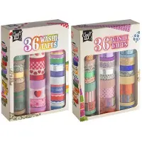 Creative Craft Group Washi tape, box with 36 rolls. Foil