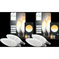 Philips Hue Kerzenlampe White Ambiance E14 4er-Pack