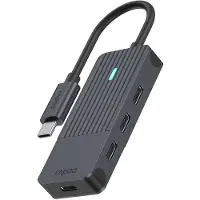 Rapoo UCH-4002, USB Typ-C, USB Typ-C, Männlich, Schwarz, 0,017 m, 5 Gbit/s