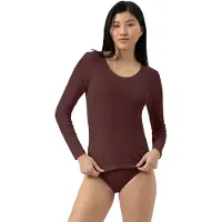 Mey Shirt langarm Serie Wool&Silk Hot Maroon | Größe 40