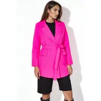 MSN Collection Kurzer Blazer mit Gürtel und Schalkragen