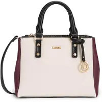 L.credi Handtasche Umhängetasche Solivette Handbag Cherry Shade beige