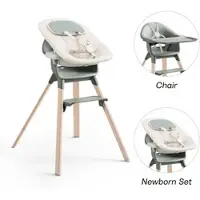 Stokke CLIKKTM Bundle Hochstuhl Bambus inkl. Newbornset, gruen