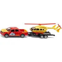 Siku Nissan Navara mit Helikopter