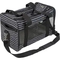 Kerbl Tragetasche Cuba 40x26x28 cm schwarz/weiß