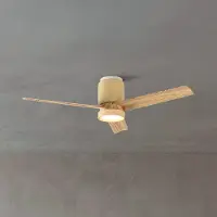 Mantra-Iluminacion LED-Deckenventilator Ceramica M, beige/holz, DC, leise, CCT dimmbar, creme / amber, für Wohn- / Esszimmer, Metall, Modern
