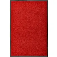 Décoshop26 - Waschbare Fußmatte rot 60x90 cm DEC023184 DEC023184