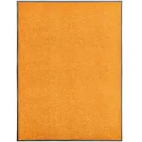 Décoshop26 - Waschbare orangefarbene Fußmatte 90x120 cm DEC023202 DEC023202