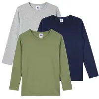 Petit Bateau Langarmshirt TSML X 3 kind