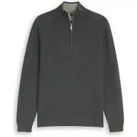 Tom Tailor Herren Strickpullover BASIC KNIT TROYER Regular Fit 1052209-40543 Darkest Grün Grau M