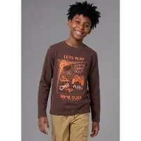 Kidsworld Langarmshirt "Gamer-Shirt: LETS PLAY - GAME OVER" Gamer-Shirt, langarm, Basic-Stil, für Alltag und Freizeit