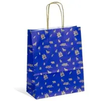 Gimex Tasche Noe II weißes Kraftpapier, gedrehte Griffe 18+8x22 cm, 250 Stück