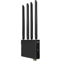 Edimax D4G-7459AC, Wi-Fi 5 (802.11ac), Dual-Band (2,4 GHz/5 GHz), Ethernet/LAN, 4G, Schwarz, Industrieller Router