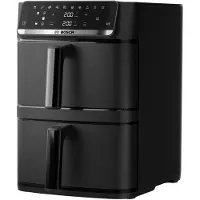Bosch MAFD661B4, Serie 6, Double Stack Air Fryer, Gesamtkapazität 12 Liter, Heißluftfritteuse