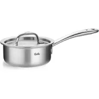 Fissler Kasserolle "M5 Pro-Ply Stielkasserolle mit Metalldeckel" 1 tlg. Edelstahl 18/10