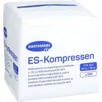 Docpharm GmbH Es-kompressen Unsteril 10x10 Cm 8fach 100 St