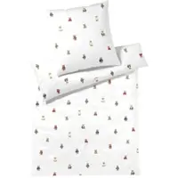 Elegante Soft-Flanell Bettwäsche Teddy weiß 155x200 cm + 80x80 cm