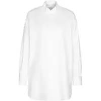 Seidensticker Hemdbluse , Damen, Gr. S (36), weiß, 100% Baumwolle, unifarben, oversize, Blusen Hemdbluse, 1/1 Kläppchenkragen Uni