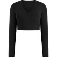 SMILODOX Crop Longsleeve Niora in Schwarz | Gr.: L