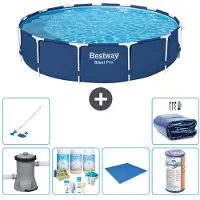 Bestway Steel Pro Rund - 396x84 cm - 7-teilig S21612