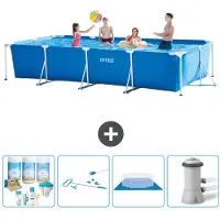 Intex Rechteckiger Frame Pool - 450x220x84 cm - 5-teilig S20848