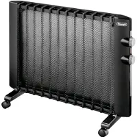 De'Longhi HMP1500 Schwarzer Radiator - 1500W/750W Tragbarer Heizkörper