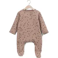 Play Up Baby Strampler Printed Rib Jumpsuit - Taupe - Größe 68