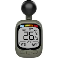 Technoline techno line EA 3060 WBGT Messgerät Hitzestressmonitor mit Temperatur- und Luftfeuchtigkeitsmessung | Wet Bulb Globe Temperature | Hitzewarnsystem