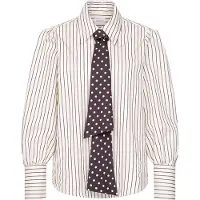 Seidensticker Klassische Bluse , Damen, Gr. L (40), braun, 100% Baumwolle, gemustert, regular fit, ohne Ausschnitt, Blusen Klassische Bluse, 1/1 Kragen Geometrische Muster