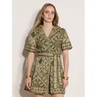 Apricot Minikleid "Schalprintkleid in kurzer Länge" Druck