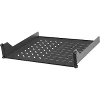 Vertiv 2 HE 19" Fachboden, Belastbarkeit ca. 22,5 kg, Schwarz (1 Stück), Regalboden, Schwarz, 1 Stück(e)
