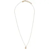 Alisia - Gold-plated necklace with Swarovski pearls "E" AL4258.01.905