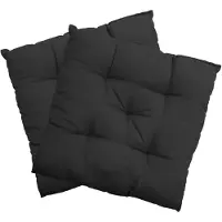NYVI Stuhlkissen 38x38 cm ComfySeat - Sitzkissen mit 6 cm Comfort Sitzpolster - Indoor & Outdoor, Farbe:Anthrazit, Set:2er Set