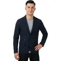 Armani Exchange für Herren. XM002075AF22572UC001 Schwarzer dekonstruierter Blazer (36), Lässig, Klassisch, Polyamid
