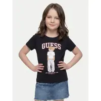 GUESS T-Shirt J6YI08 K3710 Schwarz Regular Fit 160