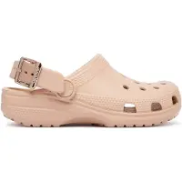 Crocs Pantoletten Classic Metallic Buckle Clog K 214228 Beige