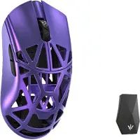 WLMouse Beast X Max (Solid Side + Omron) / Wireless 8K / Magnesium - Gaming Maus (Lila)