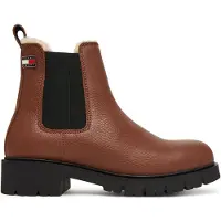 Tommy Hilfiger TJW Cleated Chelsea Boots Damenschuhe Schaftstiefel Braun