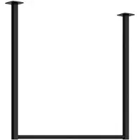 DELUKE Kleiderstange BEN Deckenmontage 60x7x60cm Metall Schwarz Industrie-Design Garderobenstange Wandmontage
