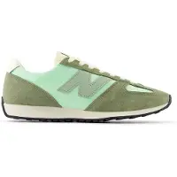 New Balance Unisex. U471V1 Leder-Sneaker 471, grün (42.5), Wohnung, Wildleder, Schnürsenkel, Lässig
