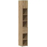 Helloshop26 - Schmaler Aufbewahrungsschrank für den Innenbereich mit großem Stauraum modernes Design 30 x 42,5 x 225 cm Oberfläche 02_0056006