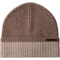 Hackett London für Herren. HM0400122 Braune Merino-Mütze (OSFA), Lässig, Wolle