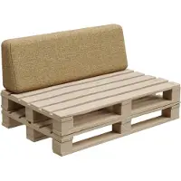 POOM Palettenkissen, Palletenpolster, Gartenkissen, PFBG (Rückenlehne 120x35, Honig)