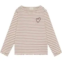 Minymo T-shirt LS Y/D Rib fawn (6510) 110