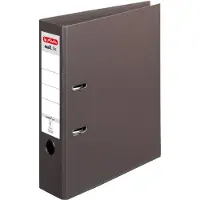Herlitz Ordner maX.file protect plus, Rückenbr.: 80mm, braun DIN A4, Voll-PP-Kunststoffbezug, Kantenschutz